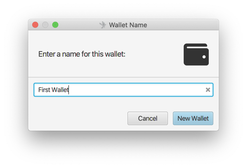 Enter Wallet Name